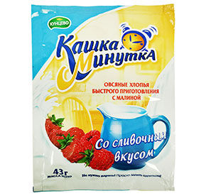 Кашка-Минутка Кунцево малина со сливками м/у 43гр