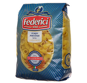 Макароны Federici рифленые рожки №055 500гр
