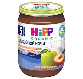 ХИПП "Спок.Ночи" Манный Десерт с Яблоками и Персиками {с 5 мес} [м]