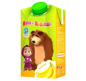 Нектар Маша и медведь Банан с мякотью т/пак 0,5л