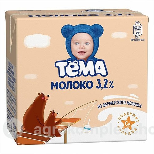 Тема Молоко ультрапастер.3,2% 500мл [м]