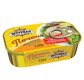 Печень трески Штурвал 120гр
