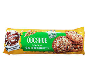 Печенье Хлебный Спас овсяное Злаковое ассорти 250гр
