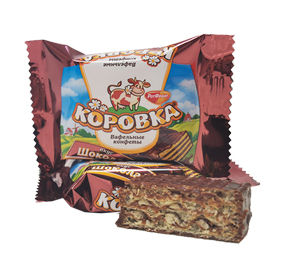 Вафельные конфеты Коровка вкус Шоколад 1 кг