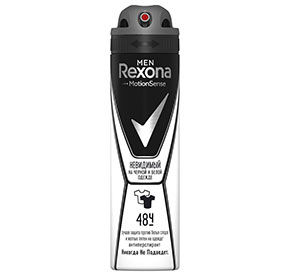 Дезодорант-антиперспирант 150 мл  Rexona Men Невидимый для черного и белого аэрозоль