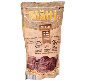 Мюсли Matti шоколадное ассорти 250гр