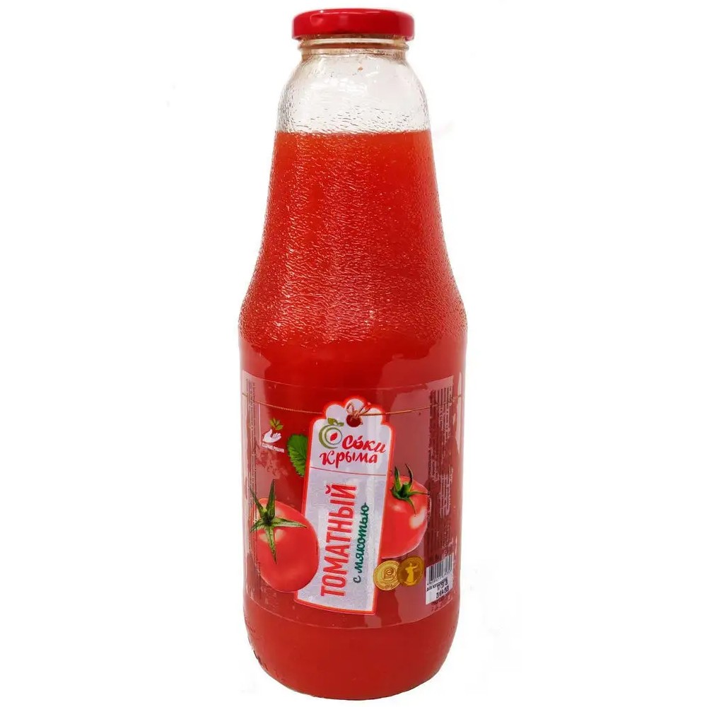 Сок 1 л Соки Крыма Томатный прямого отжима стбут 142₽