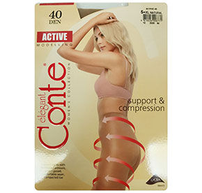 Колготки женские Conte Active 40 natural 5 размер
