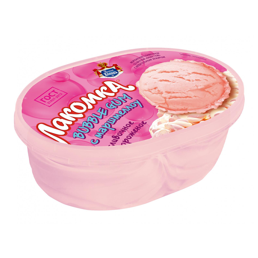 Мороженое Бабл Гам 8 ванна Лакомка 450гр 436₽