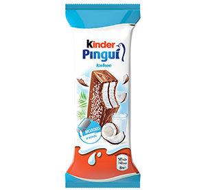 Бисквитное пирожное Kinder Pingui Кокос 32,5% 30гр
