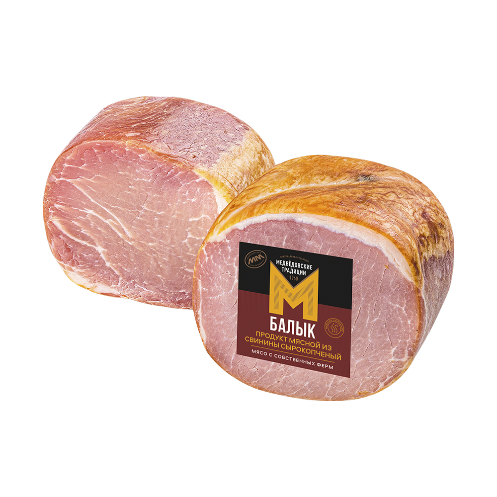 Балык свиной сырокопченый категории А 300 гр Медвёдовские традиции 460₽