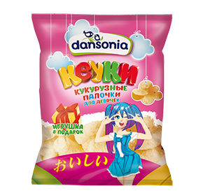 Кукурузные палочки 50 г Кёуки для девочек с игрушкой м/уп