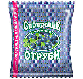 Отруби Сибирские Пшеничные с черникой 200гр