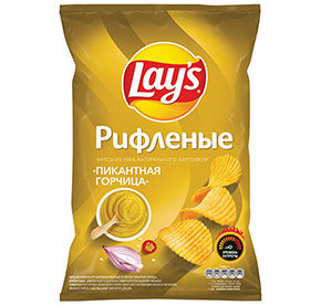 Чипсы Lay`s Рифленые Горчица 150гр