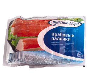 Палочки крабовые Лунское море замороженные 100гр