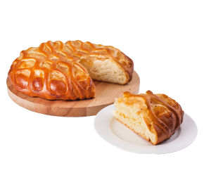 Пирог сдобный с яблочной начинкой 0,650 кг