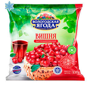 Ягоды Вишня Вологодская ягода замороженное 300гр