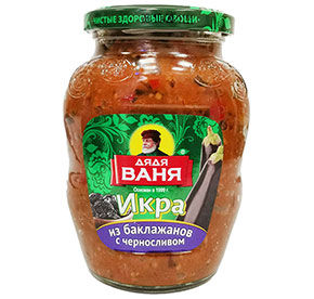 Икра из баклажанов с черносливом Дядя Ваня с/б 350гр