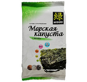 Морская капуста Midori жареная с васаби 5гр