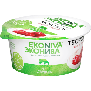 ПАСТА "ТВОРОЖОК" ЭКОНИВА ВИШНЯ/ЧЕРЕШНЯ 5% 125 ГР СТАКАН (6 ШТ)[м]