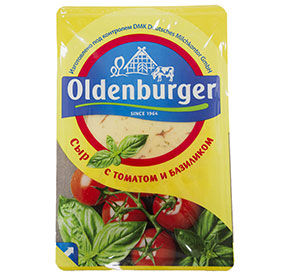 Сыр с томатом и базиликом Oldenburger нарезка 125г [м]