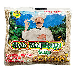 Соль адыгейская Уляпская м/у 450гр ИП Хуажев