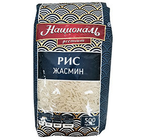 Рис Жасмин Националь PREMIUM длиннозерный 500г м/уп