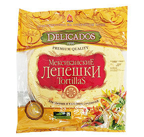 Лепешка Delicados Tortillas с сыром м/у 400г