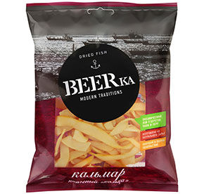 Кальмар перуанский BEERka филе кольца 38г м/у Яшкино