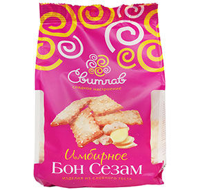 Печенье слоеное Бон Сезам имбирное 300гр м/у Сладофф