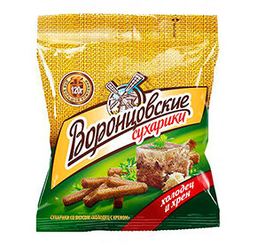 Сухарики Воронцовские с холодцом и хреном 40гр