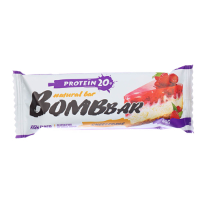 Батончик неглазированный со вкусом "малиновый чизкейк", ТМ "Bombbar", 60 гр.