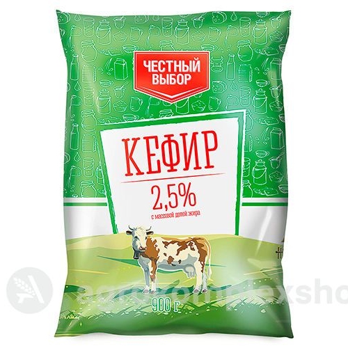 Кефир 2,5% Честный выбор 900мл