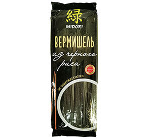 Вермишель Midori из черного риса 250гр