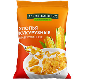 Хлопья кукурузные глазированные Агрокомплекс 350гр 99₽