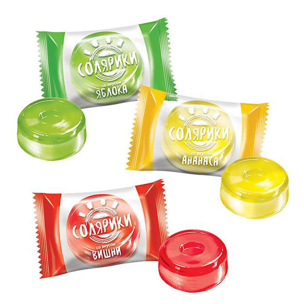 Карамель Солярики яблоковишняананас КДВ 455₽