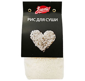 Рис для суши Фушигон круглозерный 350гр Bravolli!