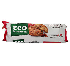 ПЕЧЕНЬЕ 280г Eco botanica с изюмом фас 
