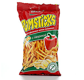 Соломка 100 г Pomstiks картофельная с паприкой м/уп