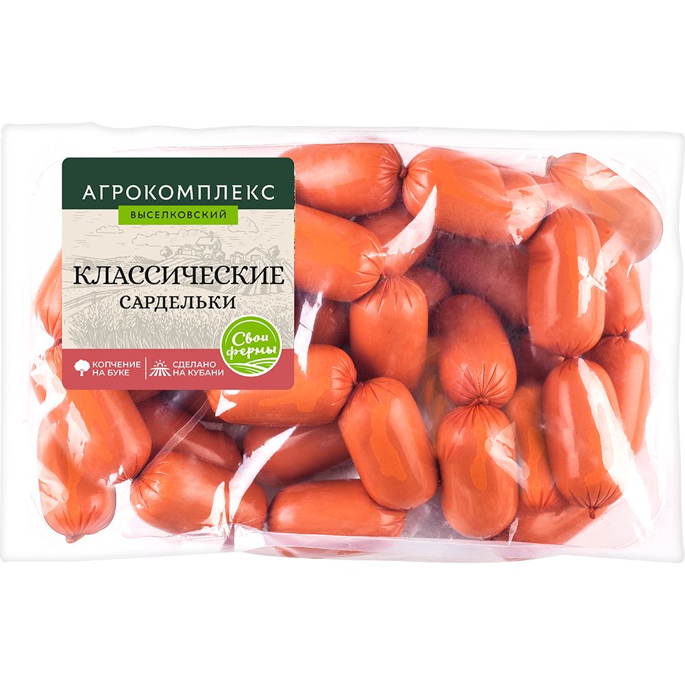 Сардельки Классические 1 кг Агрокомплекс