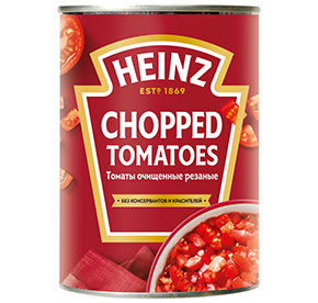 Томаты 400 г. Heinz Резаные ж/б