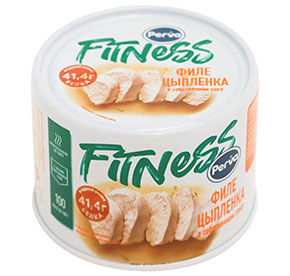 Консервы мясные PERVA Fitness Филе Цыплёнка в Собственном Соку ж/б ключ 180гр