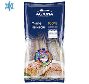 Минтай филе с/м 8*400г ( Агама 100% качество)