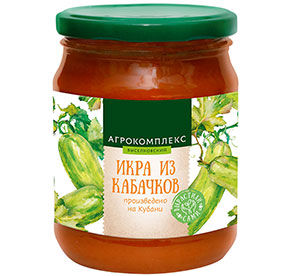 Икра из уваренных кабачков 500гр
