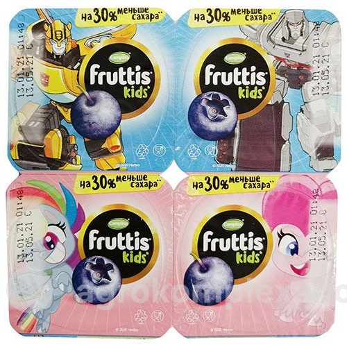 Йогурт Fruttis Hasbro 2% Черника 110гр