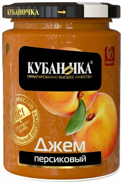 Джем Персиковый 300г ТМ Кубаночка ст/б