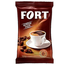 ФОРТ кофе молотый вак.уп.100гр*32шт (пал 96) (сл 12) Штраус