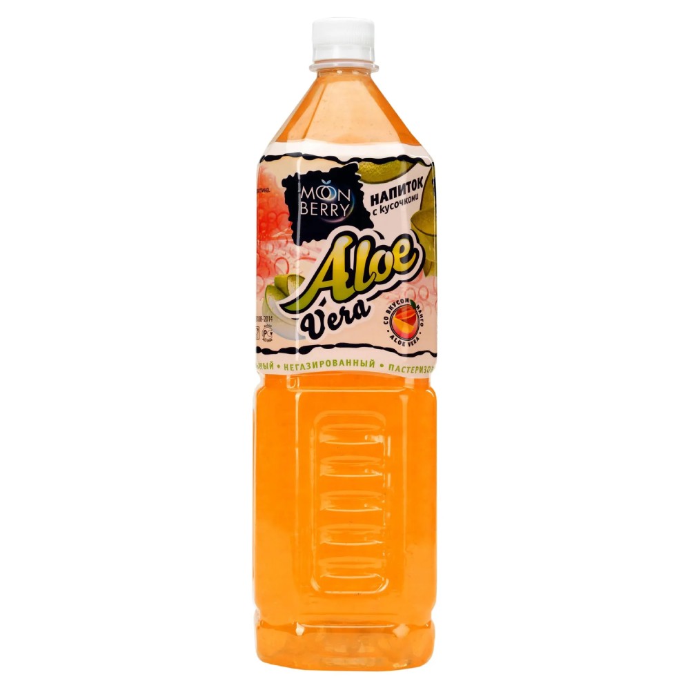 Напиток 15л Moon Berry с кусочками Aloe Vera со вкусом манго негазированный пэт 170₽