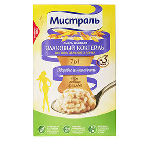 Хлопья 400 г Мистраль смесь злаковый коктейль к/уп