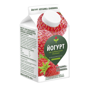 Йогурт Клубника-земляника 2,5% Агрокомплекс 450гр